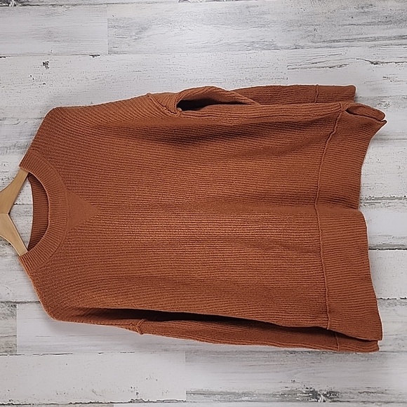 aerie Sweaters - Aerie cocoa brown rust oversized rib knit long sleeve sweater Size XS